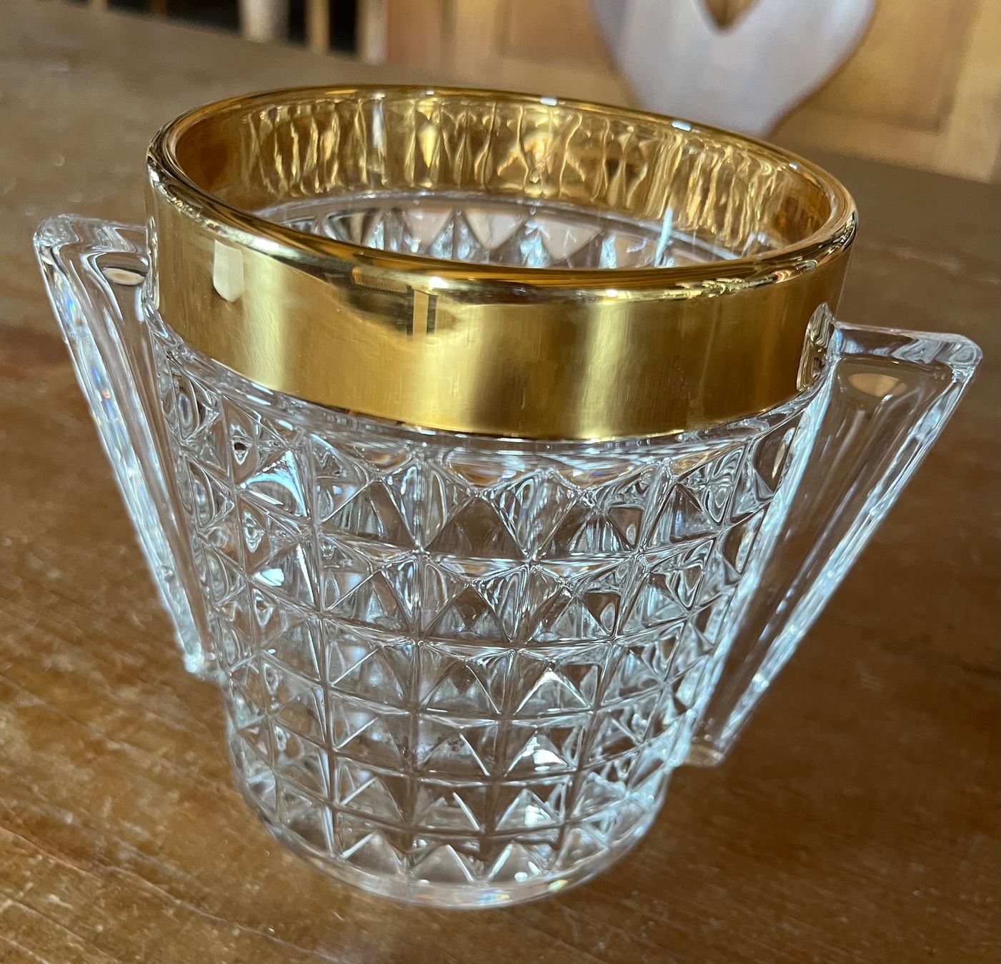 Altro: Eiskübel Glas mit breitem Goldrand – Nuovo (secondo la descrizione) da Muttenz venduto da Golden_Times