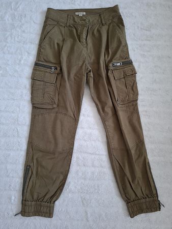 Pantalon cargo Burberry Brit kaki, Taille 34, 