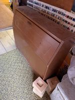 Sekretär Holz braun klappbar gebrauchter Zustand
