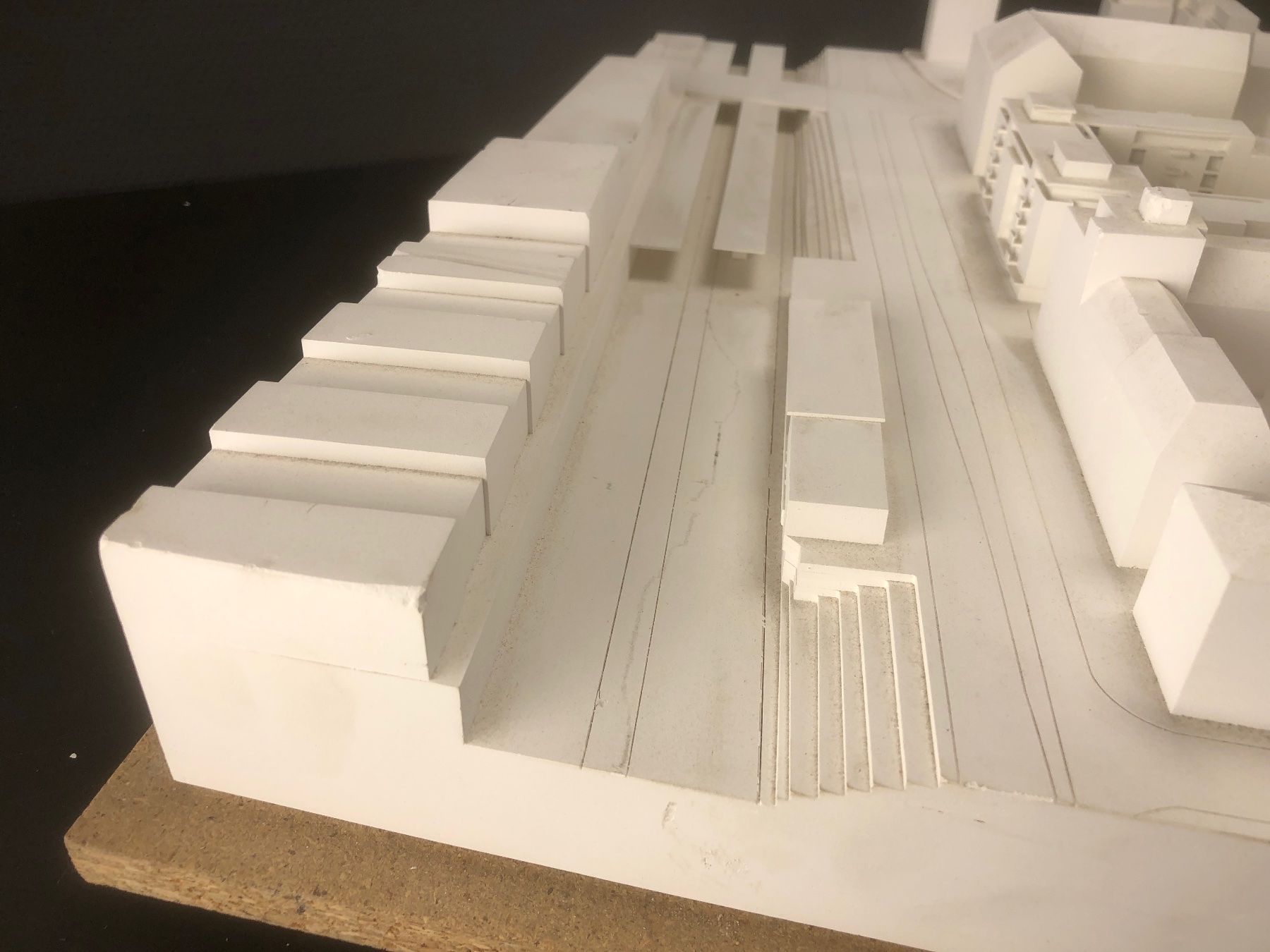 Kit di modellismo & Modellini statici: Zürich Seebahnstrasse, Architekturmodell, Gips – Usato da Laufenburg venduto da industrial-silence 6