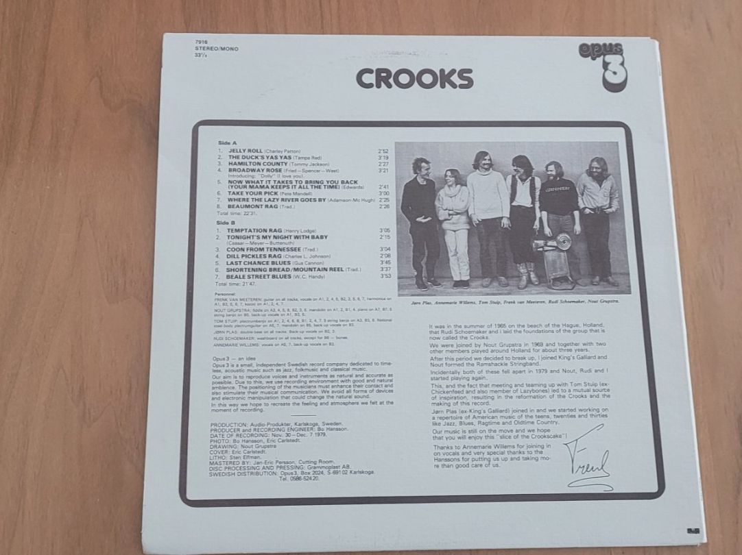 Vinyles: LP  Crooks – D'occasion à Martigny par MZ-67 2