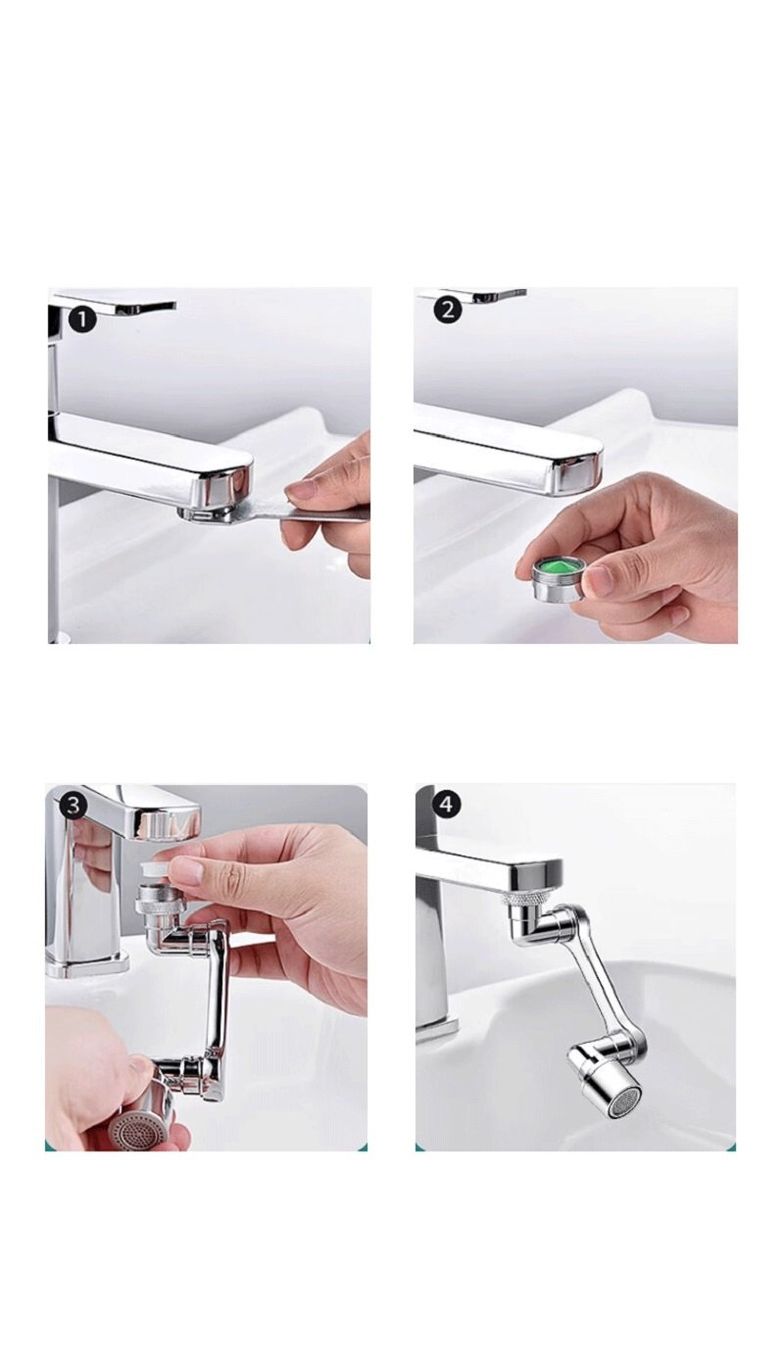 Rubinetteria: Drehbare Wasserhahn Verlängerung – Nuovo e nell'imballaggio originale da Werdenberg venduto da EXA-Homeware 3