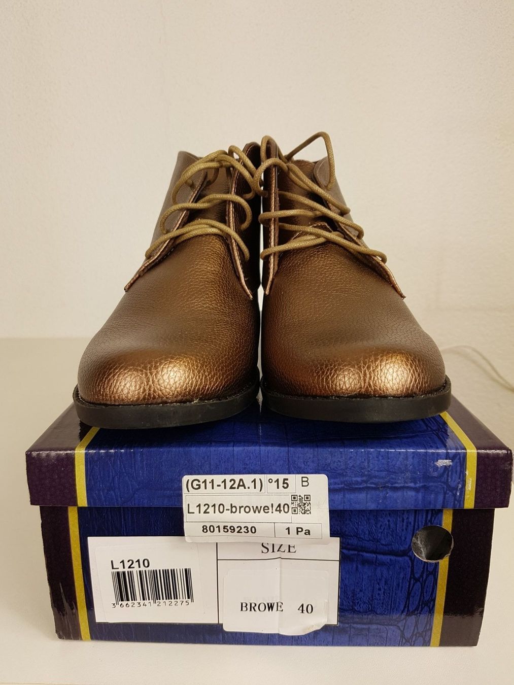 Scarpe da uomo: Glänzende Schnürschuhe Boots bronze Gr. 40 – Nuovo e nell'imballaggio originale da Seuzach venduto da VT-Collections1 4