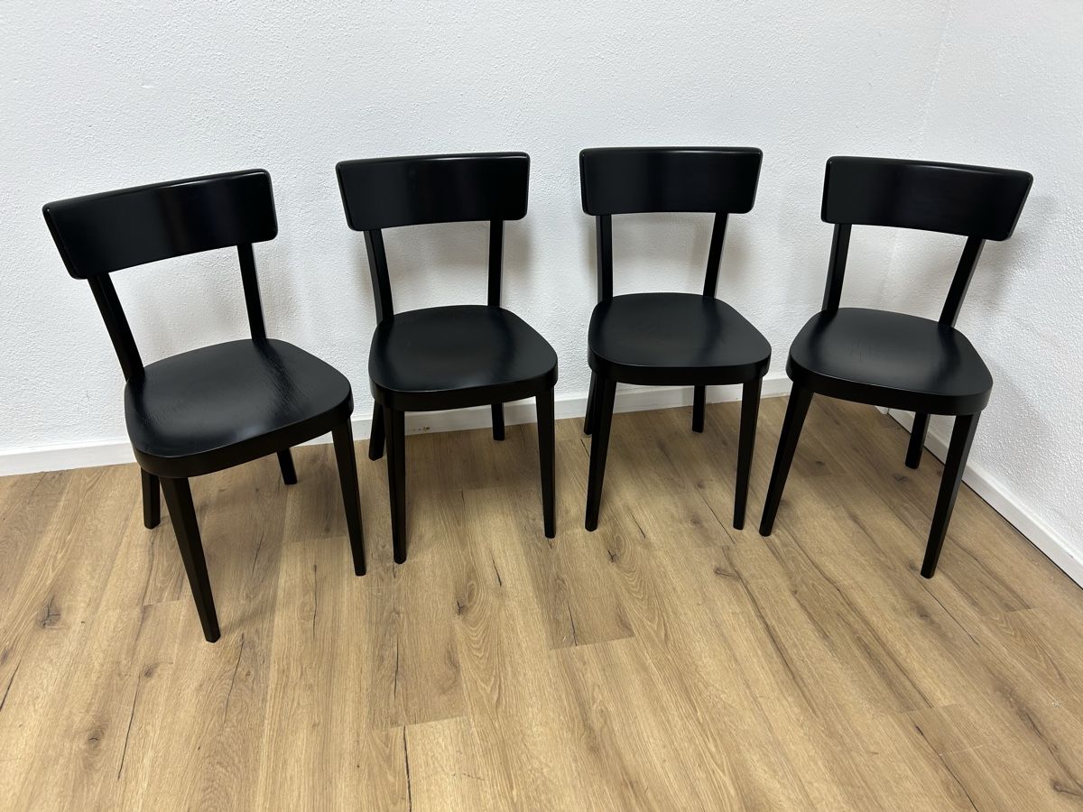 Sedie: 4er Set Beizenstühle schwarz – Usato da Basel venduto da MoebelSackmann 1
