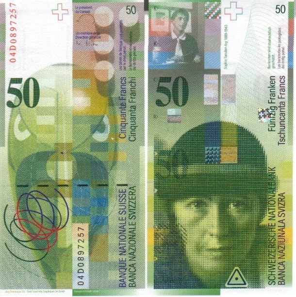 Banconote: 50  franken  2004 unc  bankfrisch – Nuovo (secondo la descrizione) da Gelterkinden venduto da Cakir