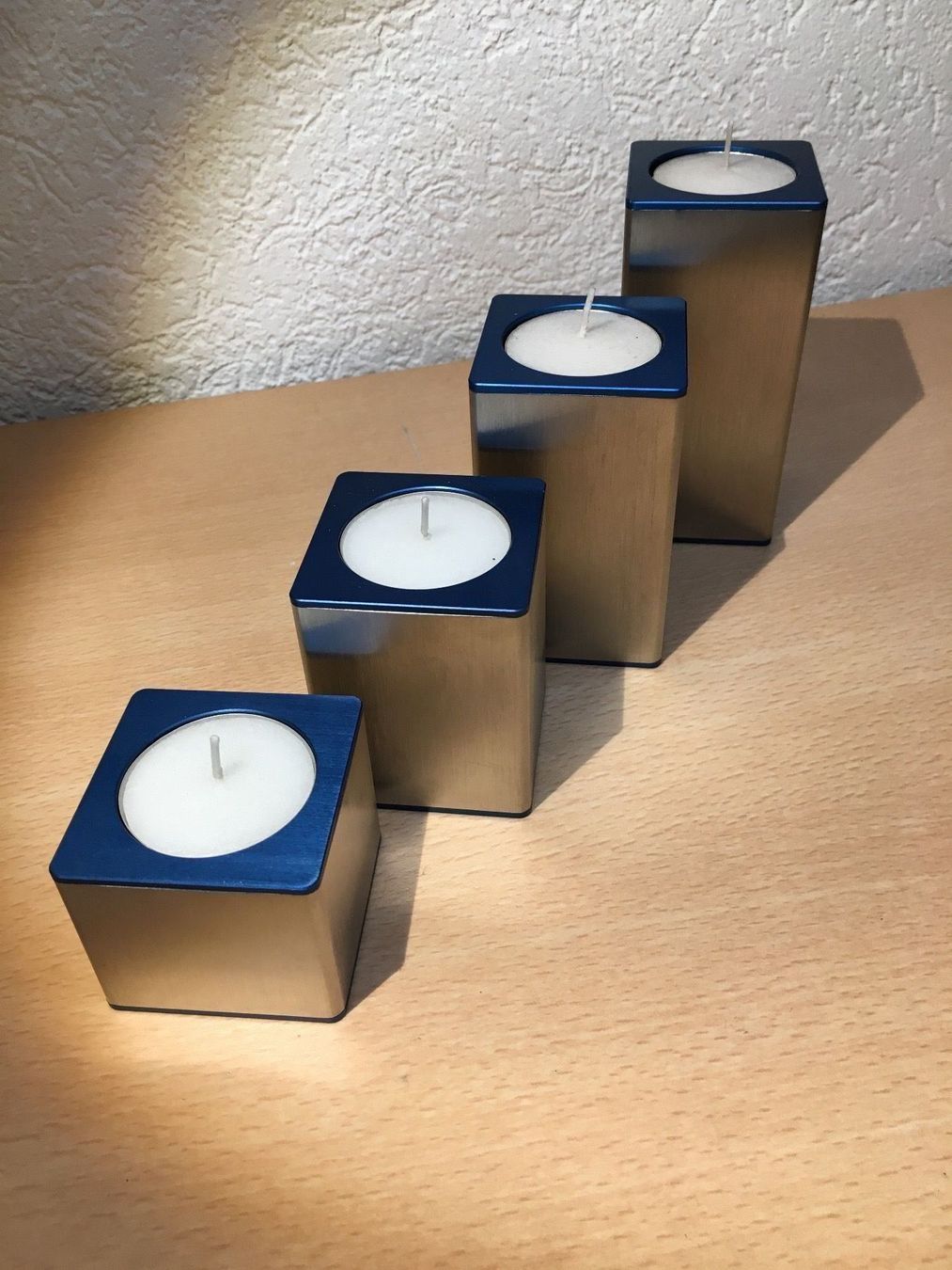 Portacandele: Kerzenständer Tischmodell CUBE / Geschenk Idee – Nuovo e nell'imballaggio originale da Hinwil venduto da Samick 2
