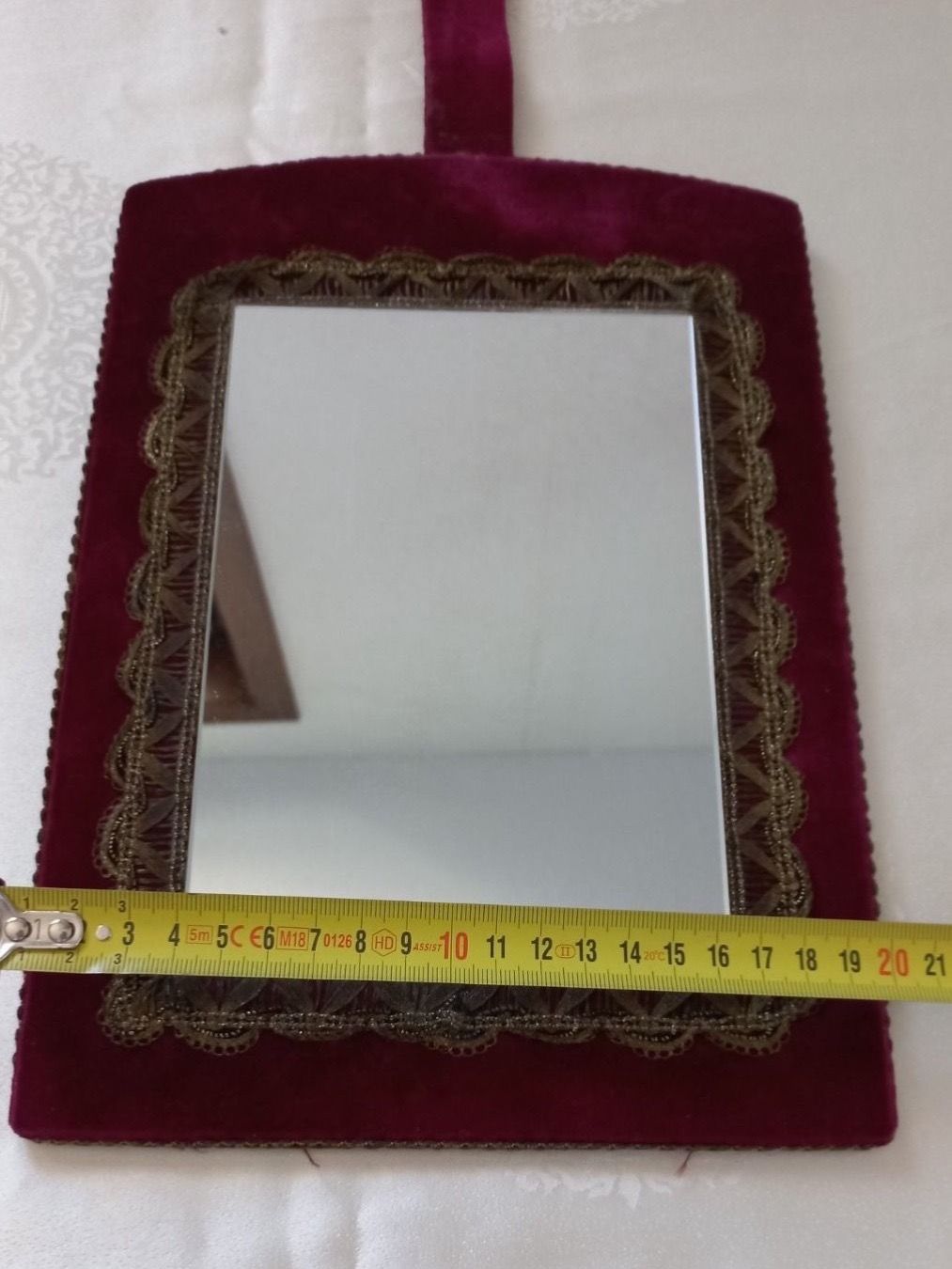 Spiegel: Miroir rectangulaire 20×42 cm vintage – Gebraucht aus Dompierre FR von fat_xth5 3