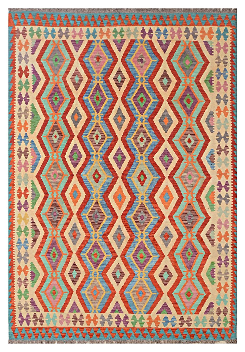 Kelim Tappeti: Oriente Afghan Kelim Teppich 200x300 cm – Nuovo e nell'imballaggio originale da Lahore venduto da Fairways79 4