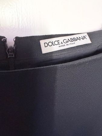 Dolce & Gabbana Rock schwarze Wolle, Gr. 36