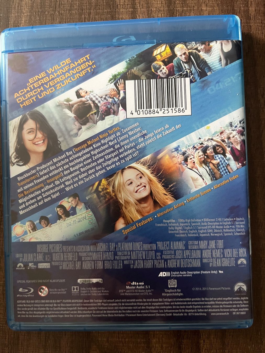 Tutti i DVDs: Project Almanac (2014) Blu-ray – Nuovo (secondo la descrizione) da Sierre venduto da black.box 1