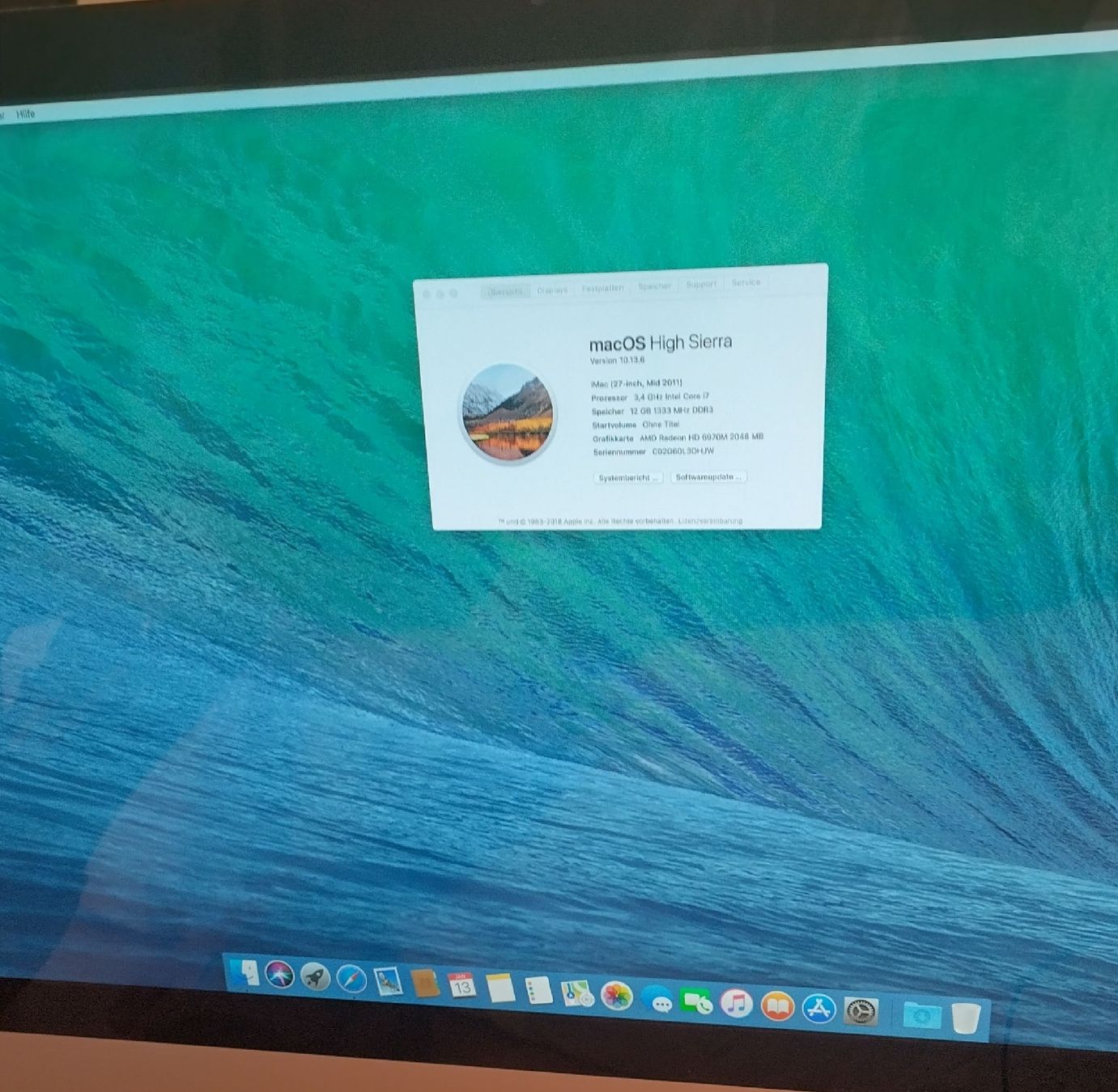 iMac 27-inch (Mid 2011) - Intel Core i7 (Defekt) in Uerikon für