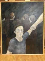 Huile sur toile . " Une petite fille "93x115 Vincent kitabgi