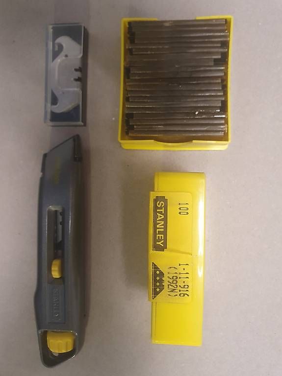 Messer: Teppich-Messerklingen1992 Stanley – Neu und originalverpackt aus Dagmersellen von meierelias