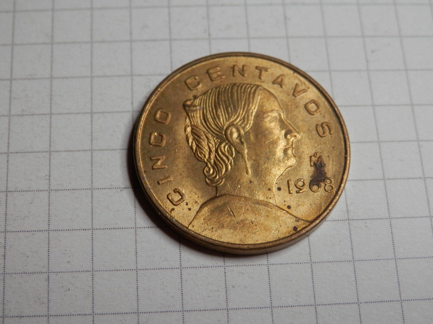 Tutti le monete: Mexiko 5 Centavos, 1968 – Usato da Weiach venduto da weiach81
