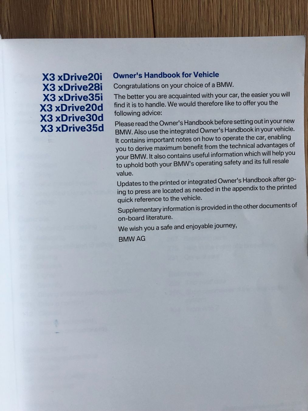 Libri: Handbuch BMW X3 – Nuovo (secondo la descrizione) da Weggis venduto da Goldengel5 1