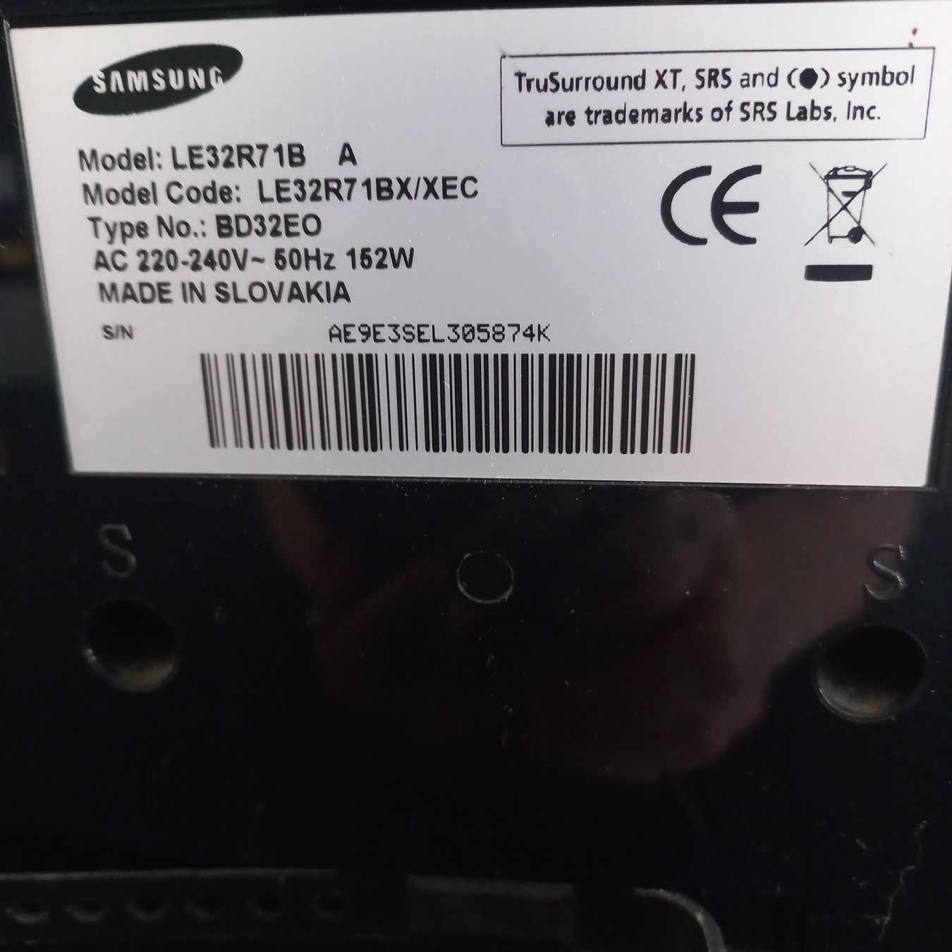 Samsung Televisori: Téléviseur Samsung 32" – Usato da Jongny venduto da dve_7nbz 1