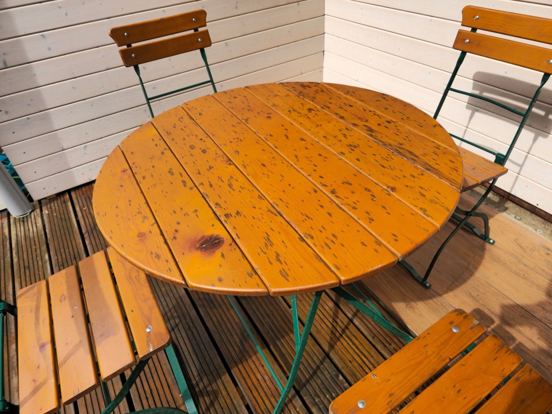 Tavoli: Biergarten-Garnitur, Gartentisch mit 4 Stühlen – Usato da Etzgen venduto da VierRingeA6 3