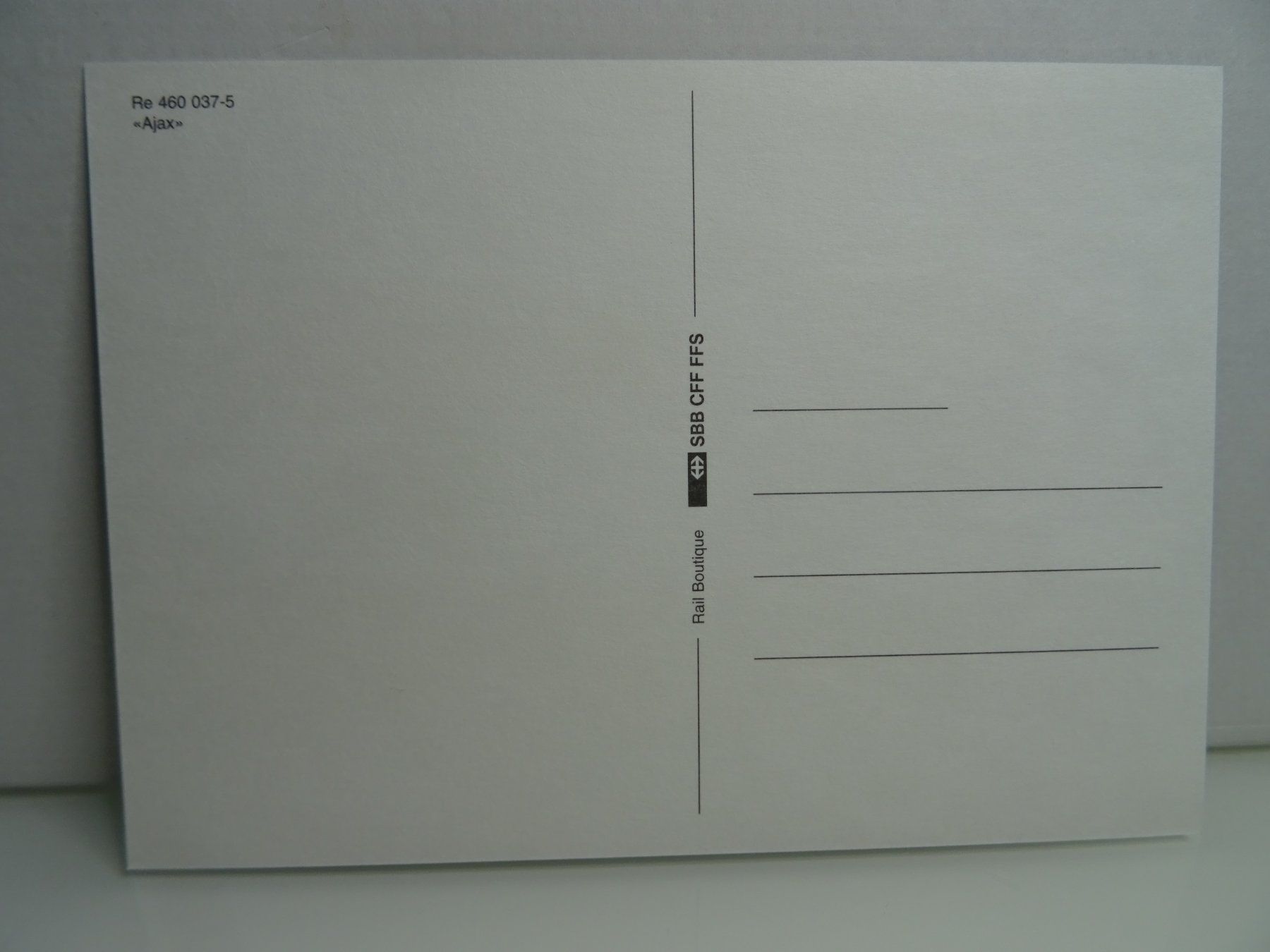 Cartoline postali: AK SBB Lok Re 460 037-5 "AJAX". – Usato da Teufen AR venduto da Brandan2171 1