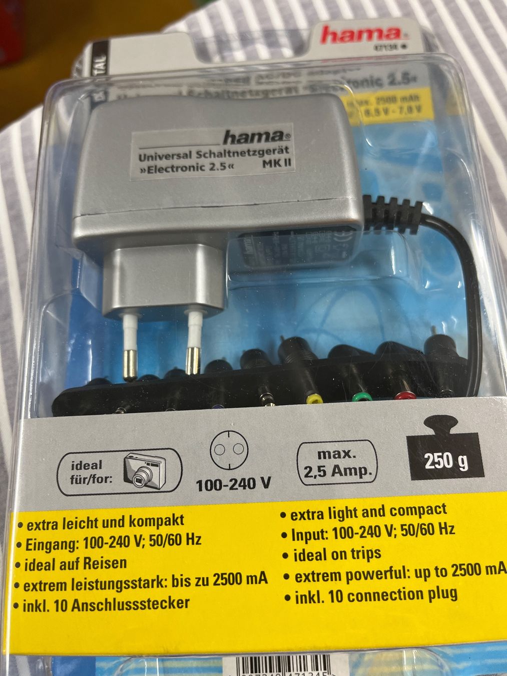 Laufwerke & Adapter: Hama Universal Netzteil Electronic 2.5 MK II NEU – Neu und originalverpackt aus Spiegel b. Bern von Burdicrew