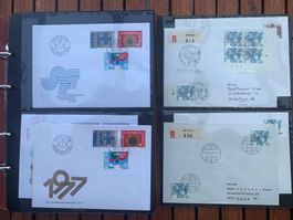 1977 - Classeur 89 FDC - mit Einzelmarken - avec tbr isolés