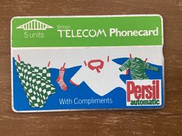 Telefonkarte British Telecom BTA006 Persil 861B