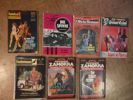 7 Stück Grusel - Krimis aus den 70er 