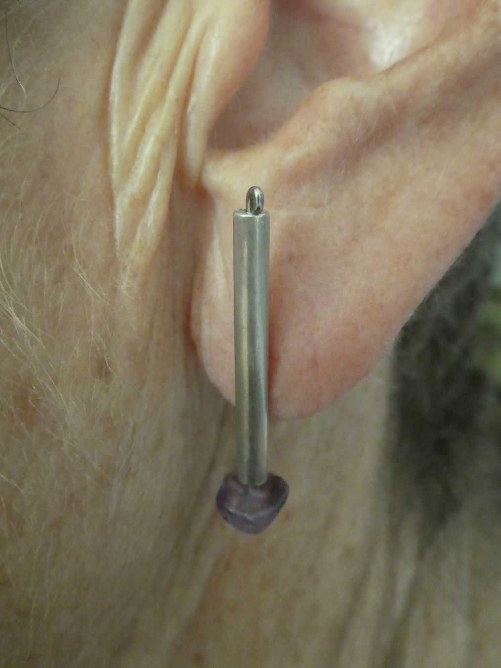 Orecchini pendenti & Orecchini a lobo: Ohrringe, Silber mit Amethyst. – Usato da Andelfingen venduto da Annegret06 3