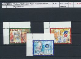 2003 Vatikan, "Weltreisen von Papst Johannes Paul II.", **