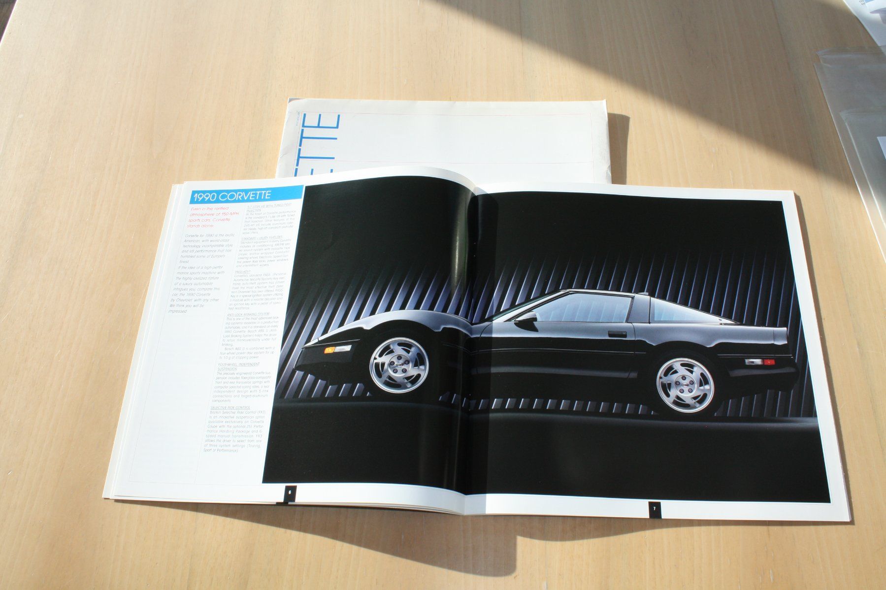 Chevrolet Documenti: Chevrolet Corvette Prestige Prospekt 1990 – Usato da Wikon venduto da erwin400 3