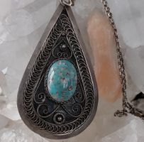 MEGA ANHÄNGER SILBER 835 1000 MIT KETTE HALSKETTE