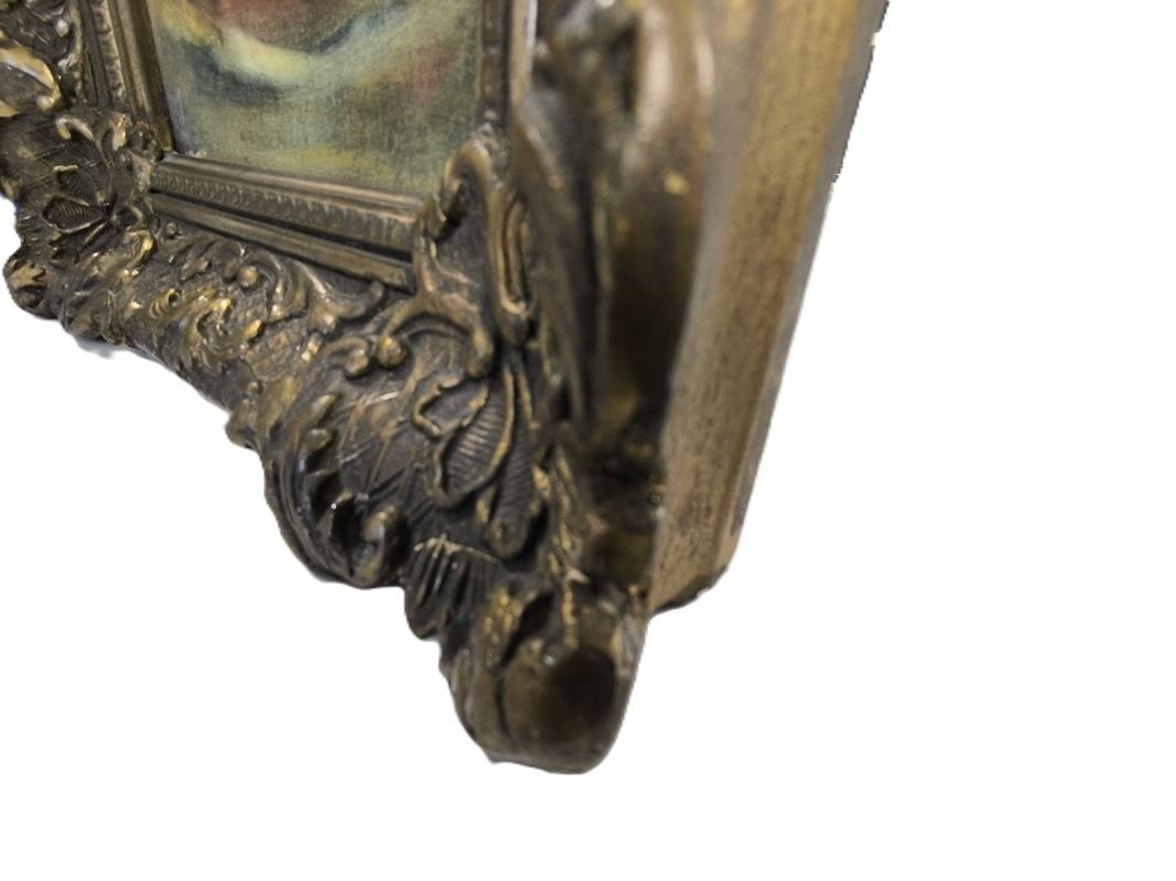 Gemälde: Miniatur-Ölgemälde in einem opulenten Prunkrahmen – Gebraucht aus Rüti ZH von Restwert_Rueti_ZH 2