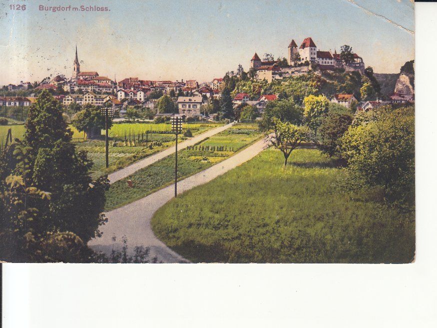 Cartoline postali: Burgdorf 1919 – Usato da Bürglen TG venduto da StampGraf