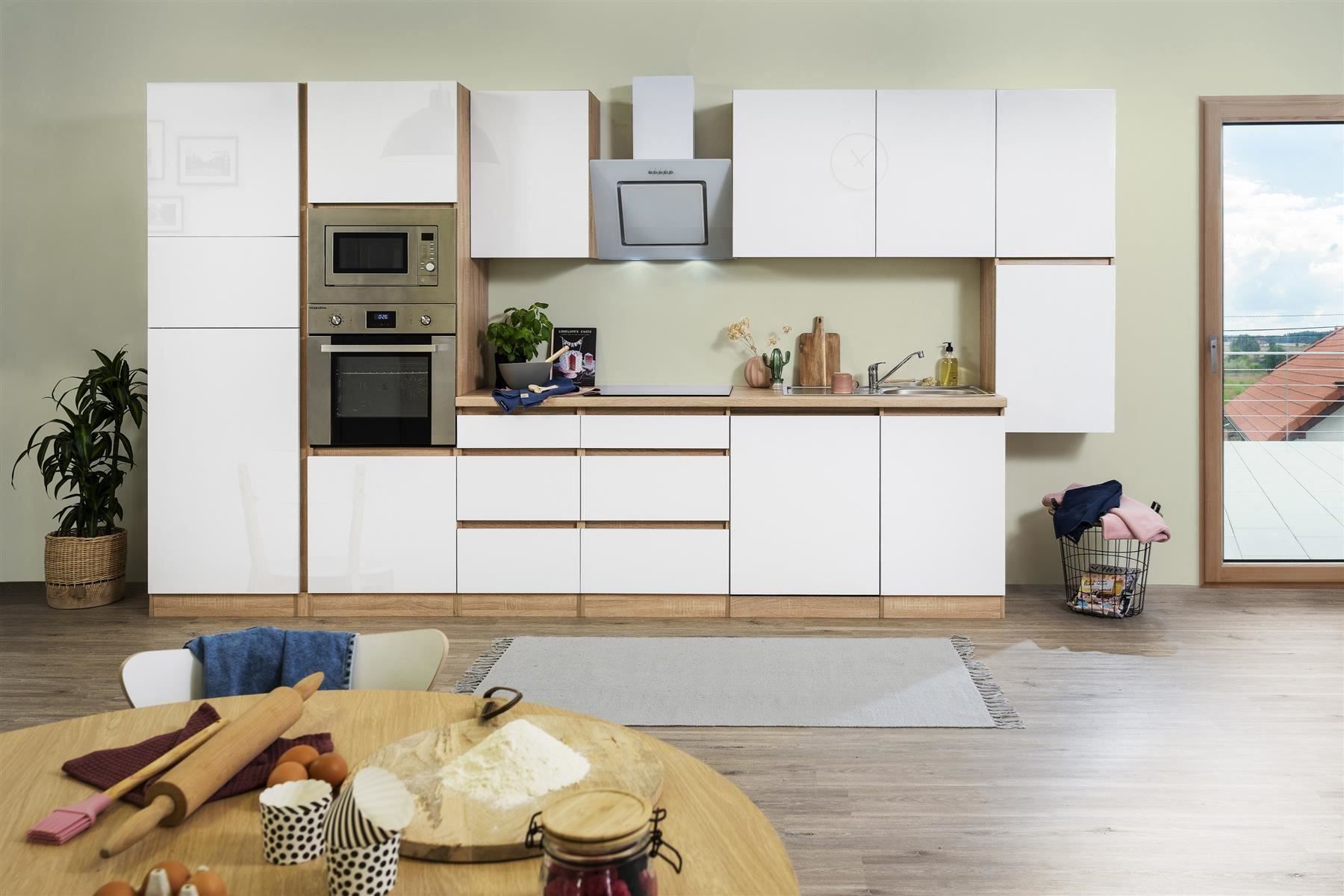 Cucine complete: 515 Küchenzeile Küchenblock 395cm E/SO/W - Küche Einbauküche – Nuovo e nell'imballaggio originale da Wallenwil venduto da toesstalvertrieb