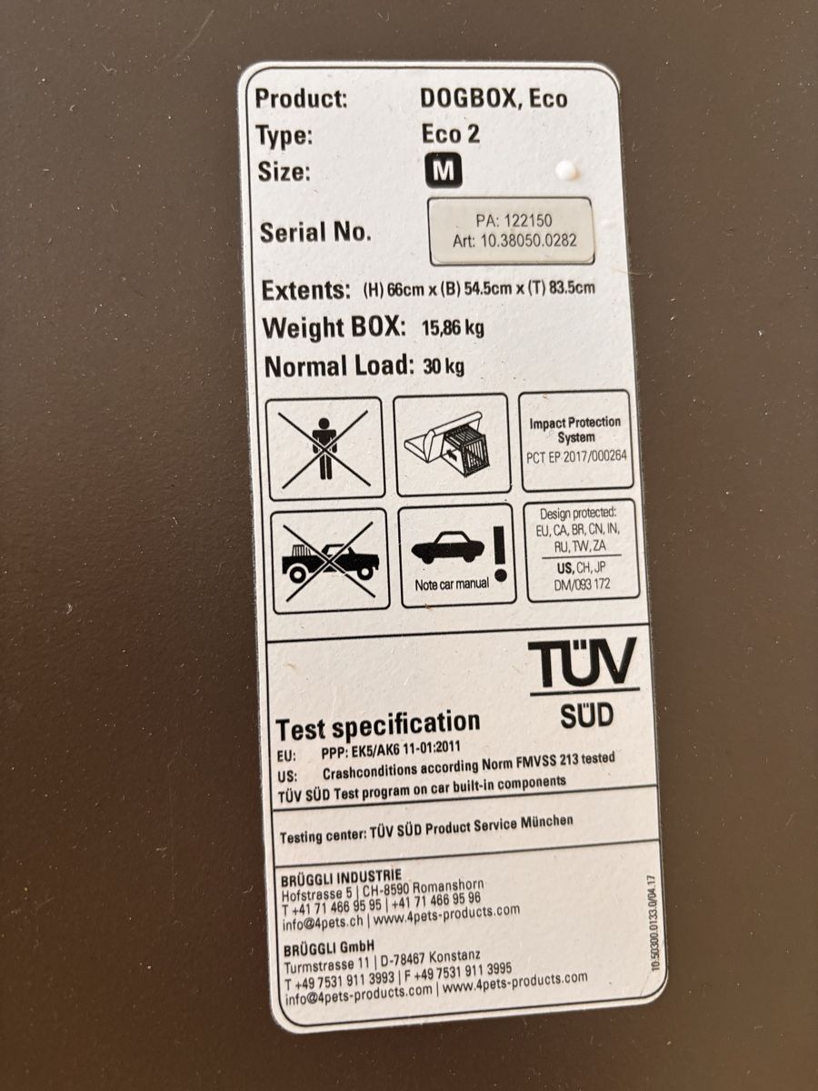 4pets Gabbie, trasporto & Sicurezza: Autobox für Hunde – Nuovo (secondo la descrizione) da Wallisellen venduto da Rollotti 4