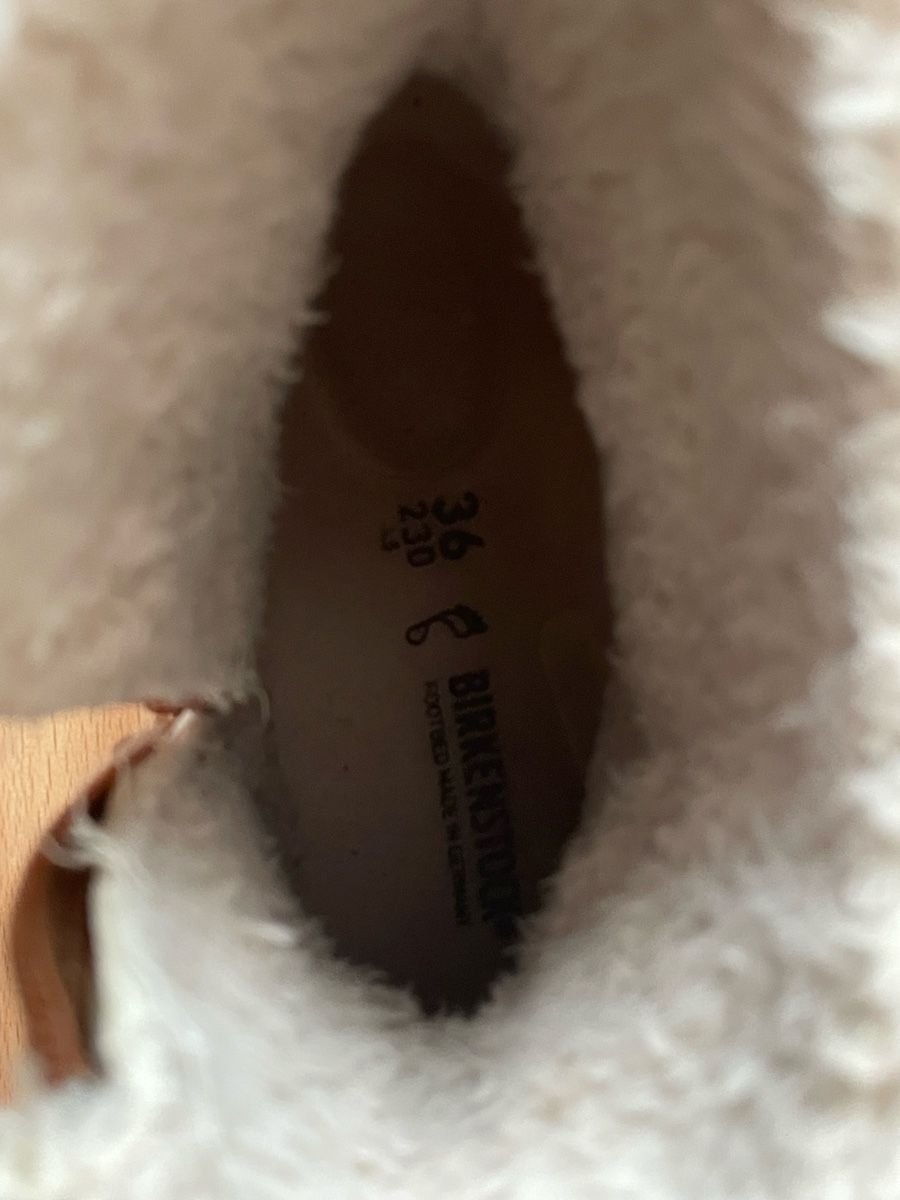 Birkenstock Scarpe da donna: Bottines Birkenstock daim fourrées beige taille 36 – Usato da Lyss venduto da ukiuki21 6