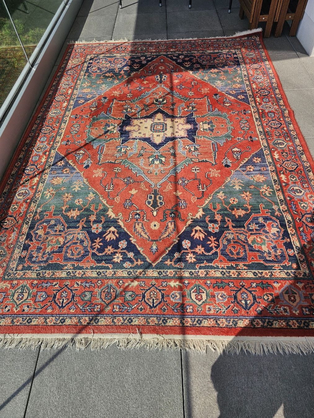 Tappeti: Oriental Rug Red Floral Pattern Wool Vintage – Usato da Immensee venduto da Gitter 1
