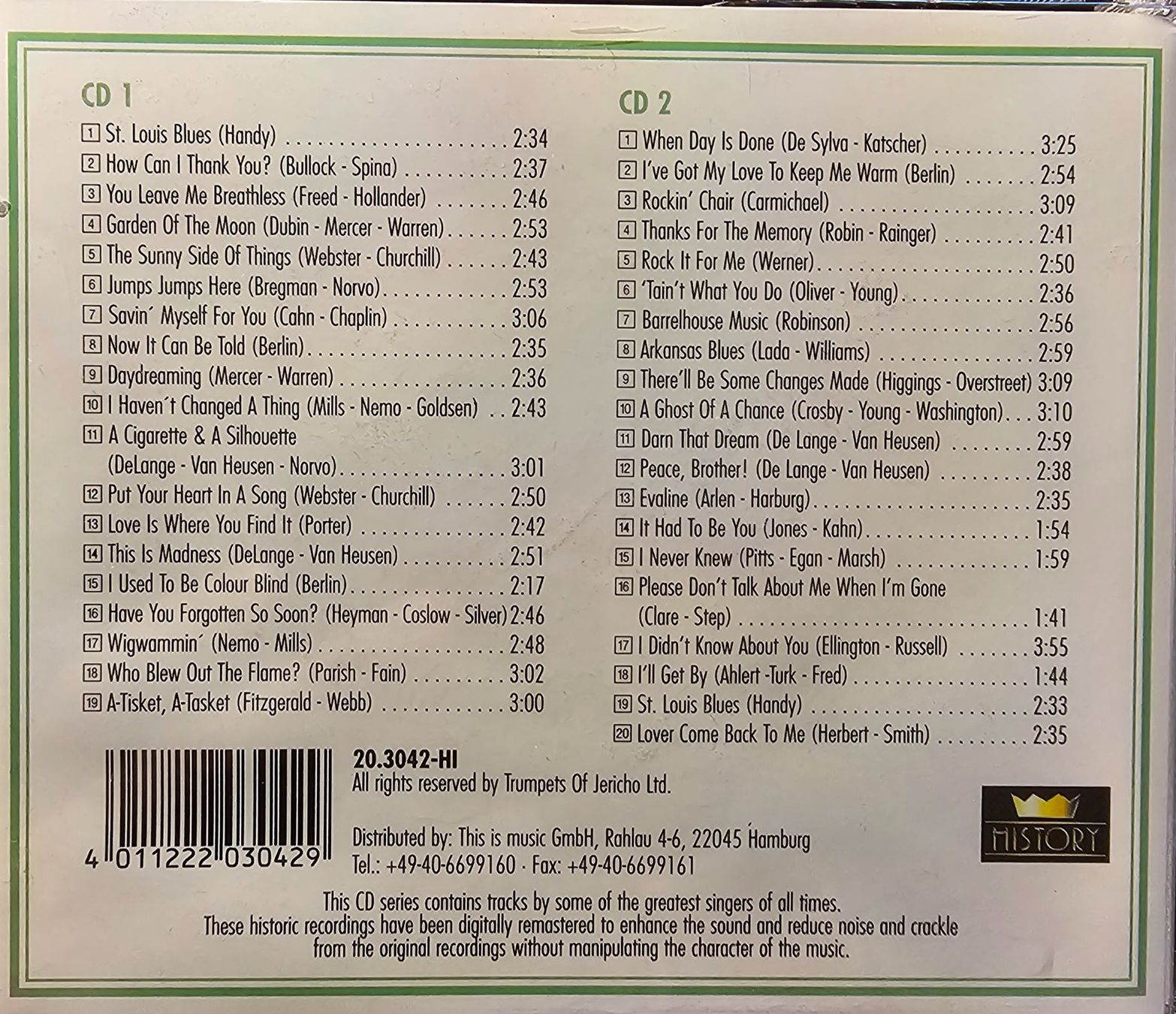 CDs: Mildred Bailey – It Had To Be You – D'occasion à Wahlen b. Laufen par Cg10 1