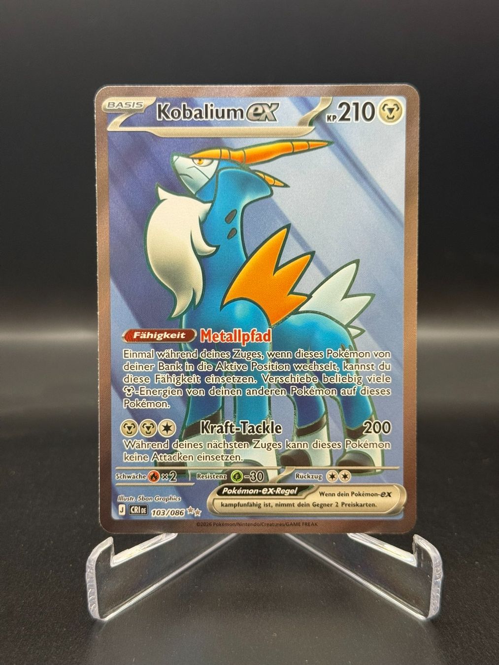 Pokémon Carte collezionabili: Kobalium ex (CRI 103) – Usato da Birmensdorf ZH venduto da SnorlaxMail 1