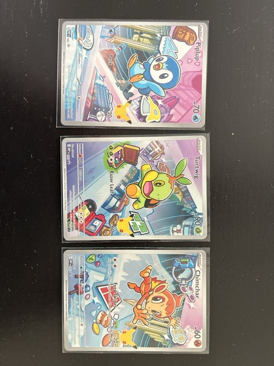 Pokemon First Partner collection: Chimchar, Plinfa, Chelast (Neu ...