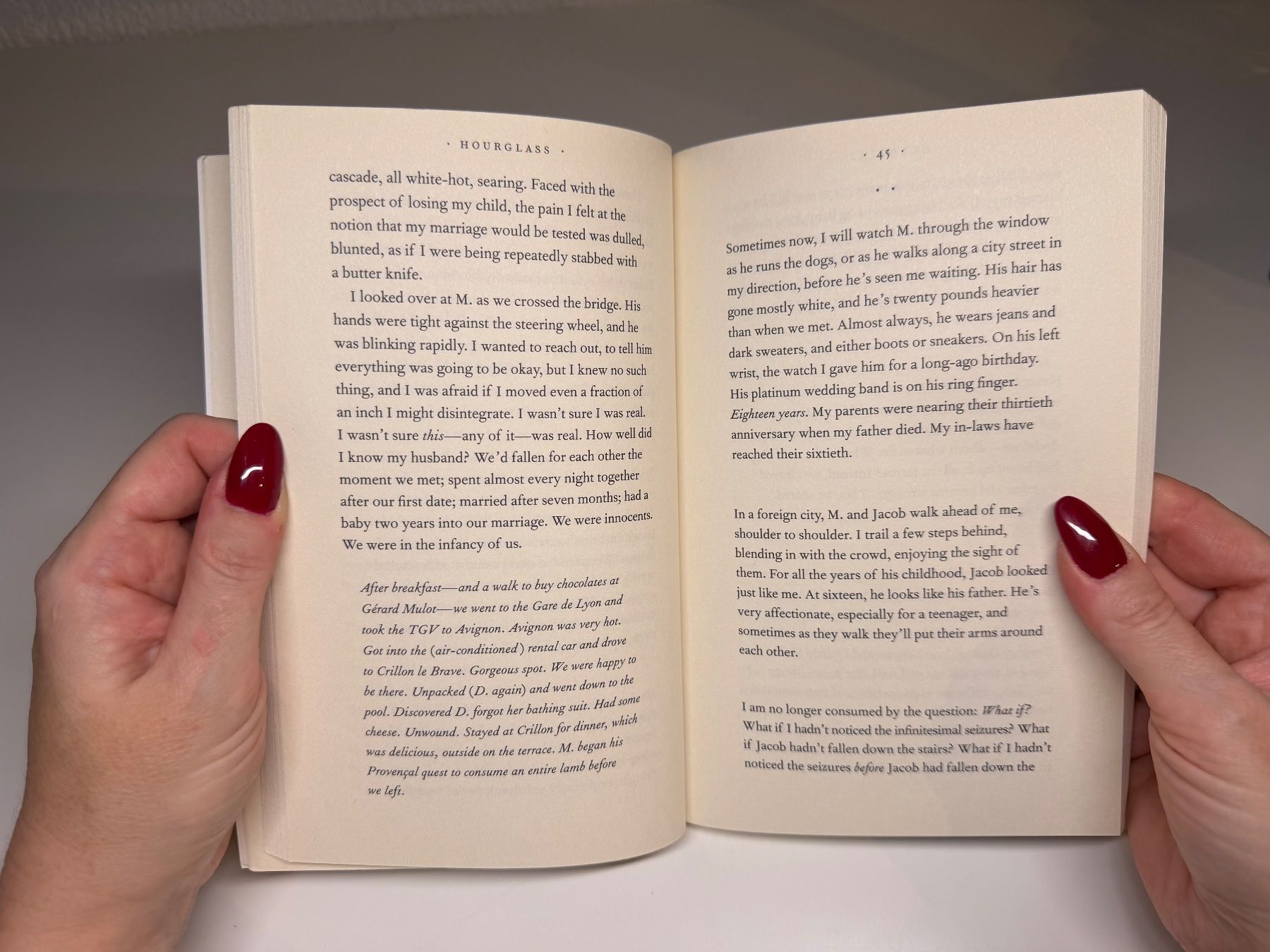 Libri: NOVEL: Dano Shapiro, Hourglass – Usato da Grosswangen venduto da English_books 4