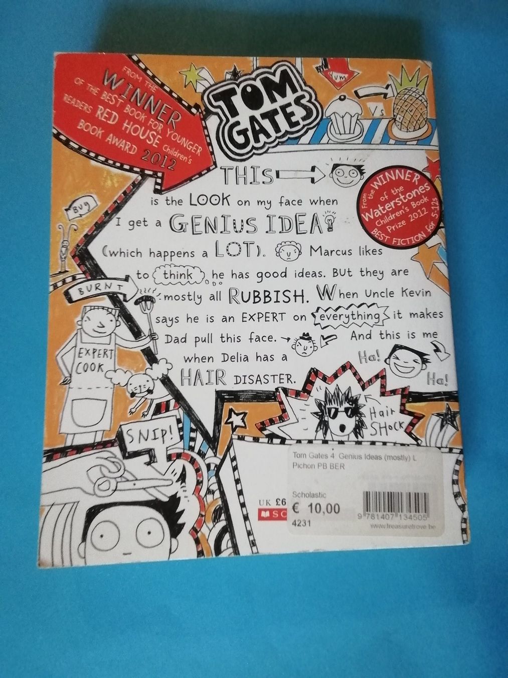 Livres: Tom Gates Genius Ideas by L. Pichon – D'occasion à Commugny par Juliemimi 1