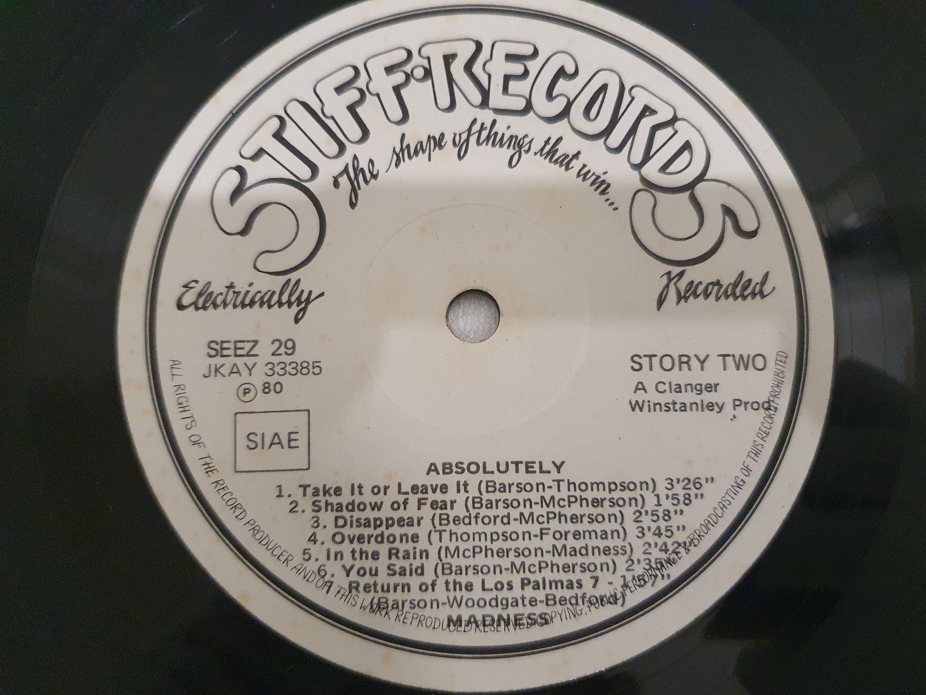 Dischi in vinile: Madness – Absolutely – Usato da Uster venduto da Vinyl-Leidenschaft 5