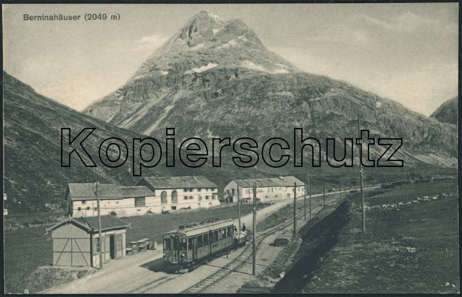 Cartoline postali: GRS Berninahäuser - Bahnhof - Bernina Bahn BB - RhB – Nuovo (secondo la descrizione) da Schindellegi venduto da Jonathan77