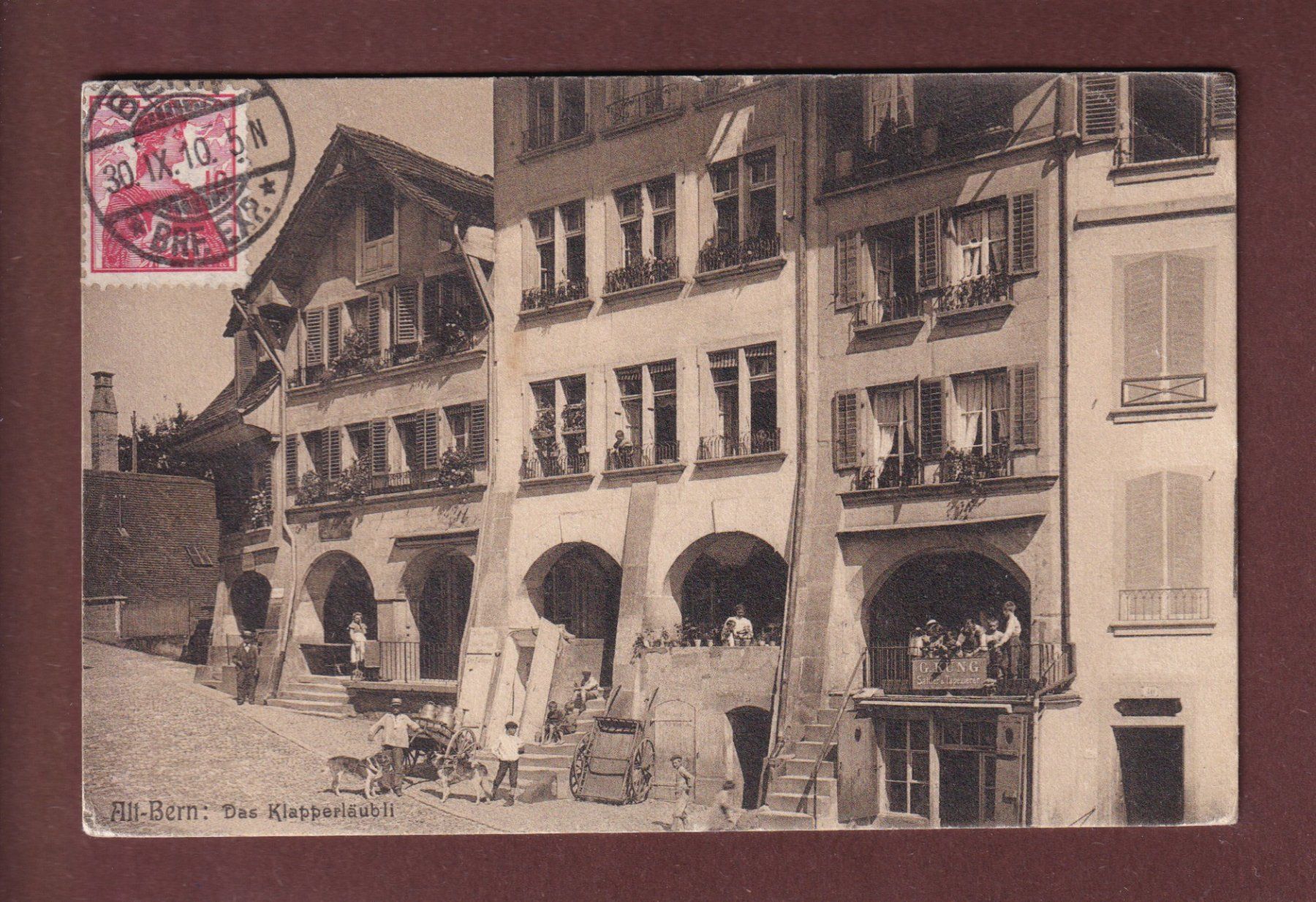Cartes postales: BERN - Das Klapperläubli - 1910 // leichter Eckbug // – D'occasion à Pully par nicecards-shop