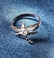 Ring *Libelle*, versilbert 925, Gr. 8