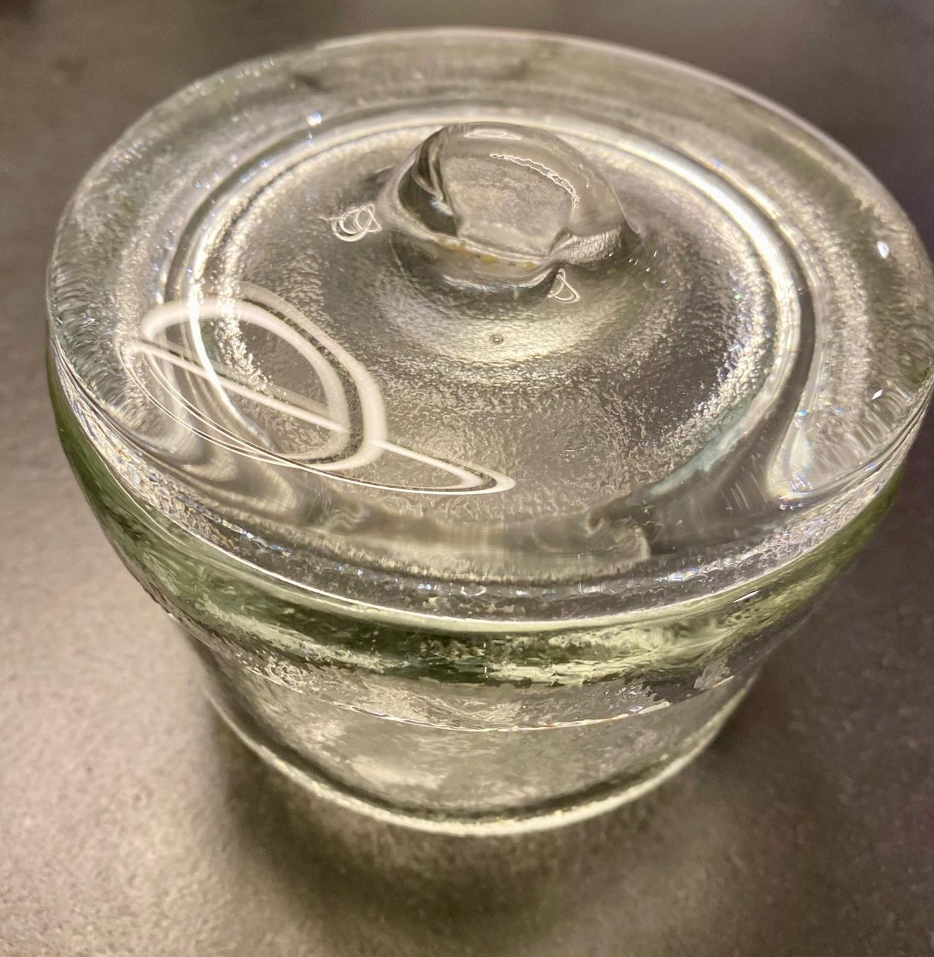 Gläser: Vintage Glasdose mit Deckel – Gebraucht aus Krauchthal von SamsPuce
