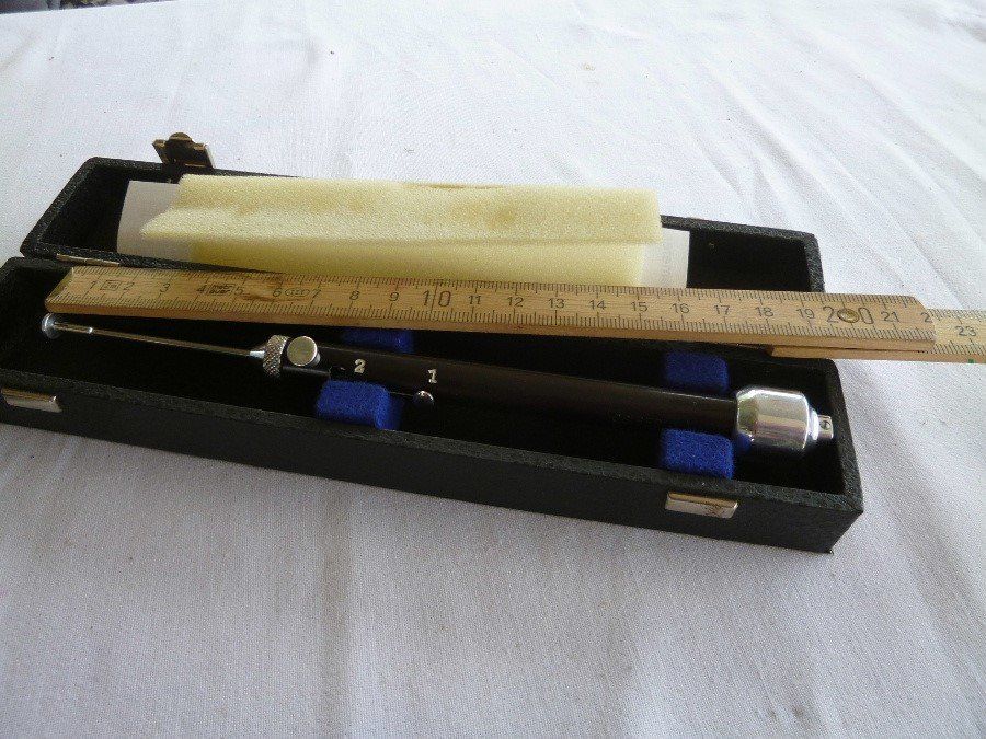 Attrezzature mediche: Eichkarte Carl Zeis Jena Ophtholmo Dynamometer H.K.Muller – Usato da Luzern venduto da antikdesign2552 6