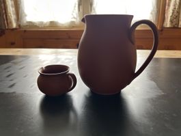 Tonkrug mit Kanne klein guter Zustand
