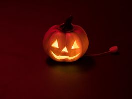 EUROPALMS Halloween Kürbis, beleuchtet, 12cm