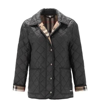 Burberry gesteppte Jacke schwarz NEU mit Etikett Größe M
